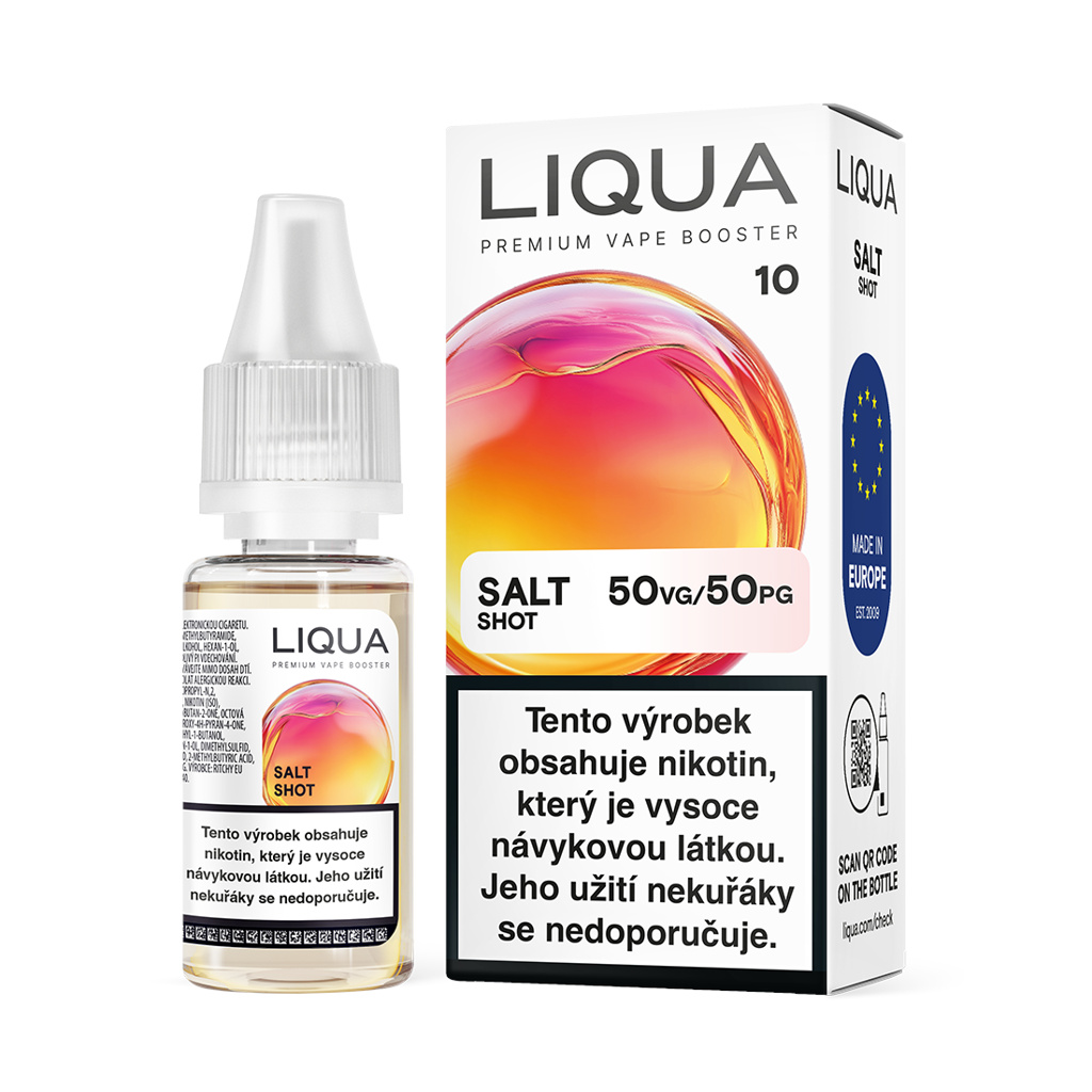 LIQUA Salt Shot 50VG/50PG 10ML - 10MG LIQUA Salt Shot 50VG/50PG 10ML - 10MG