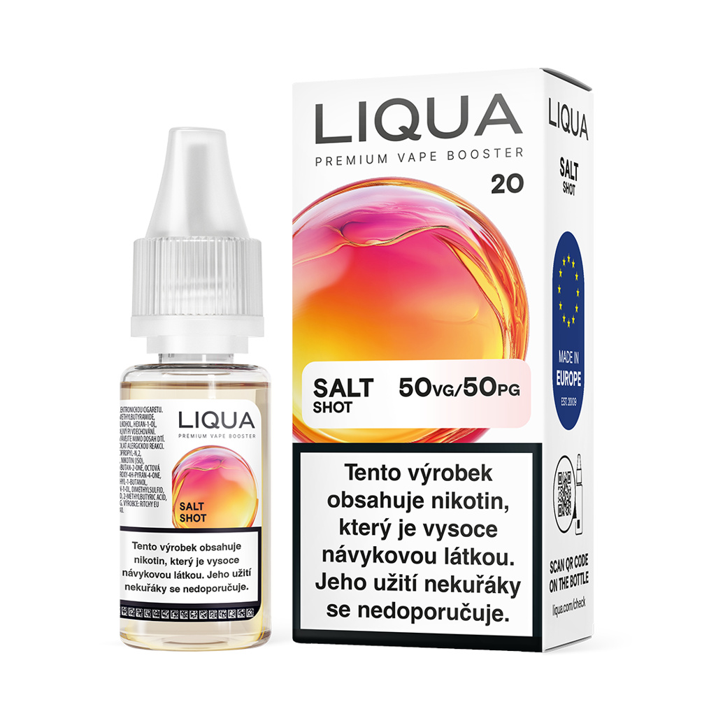 LIQUA Salt Shot 50VG/50PG 10ML - 20MG LIQUA Salt Shot 50VG/50PG 10ML - 20MG