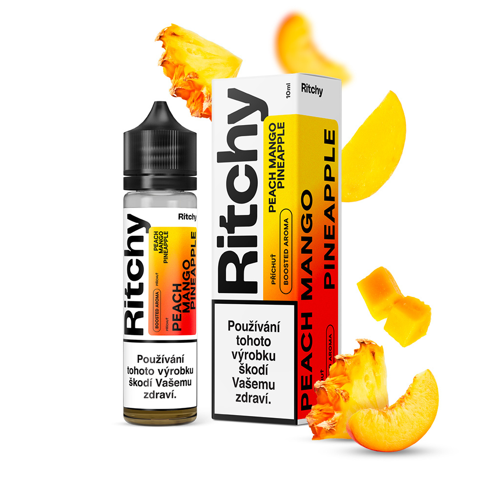 Příchuť Ritchy S&V - Peach Mango Pineapple 10ML Příchuť Ritchy S&V - Peach Mango Pineapple 10ML