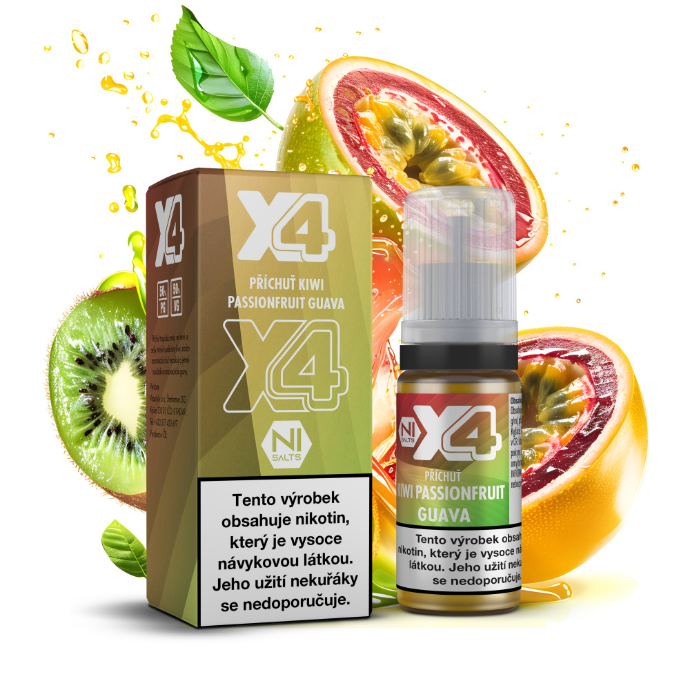 X4 Bar Juice - Kiwi Passionfruit Guava 10ML - 10MG X4 Bar Juice - Kiwi Passionfruit Guava 10ML - 10MG