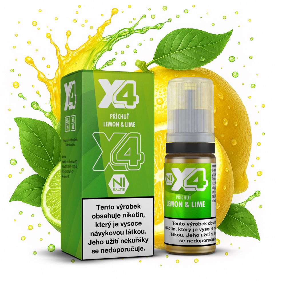 X4 Bar Juice - Lemon & Lime 10ML - 10MG X4 Bar Juice - Lemon & Lime 10ML - 10MG