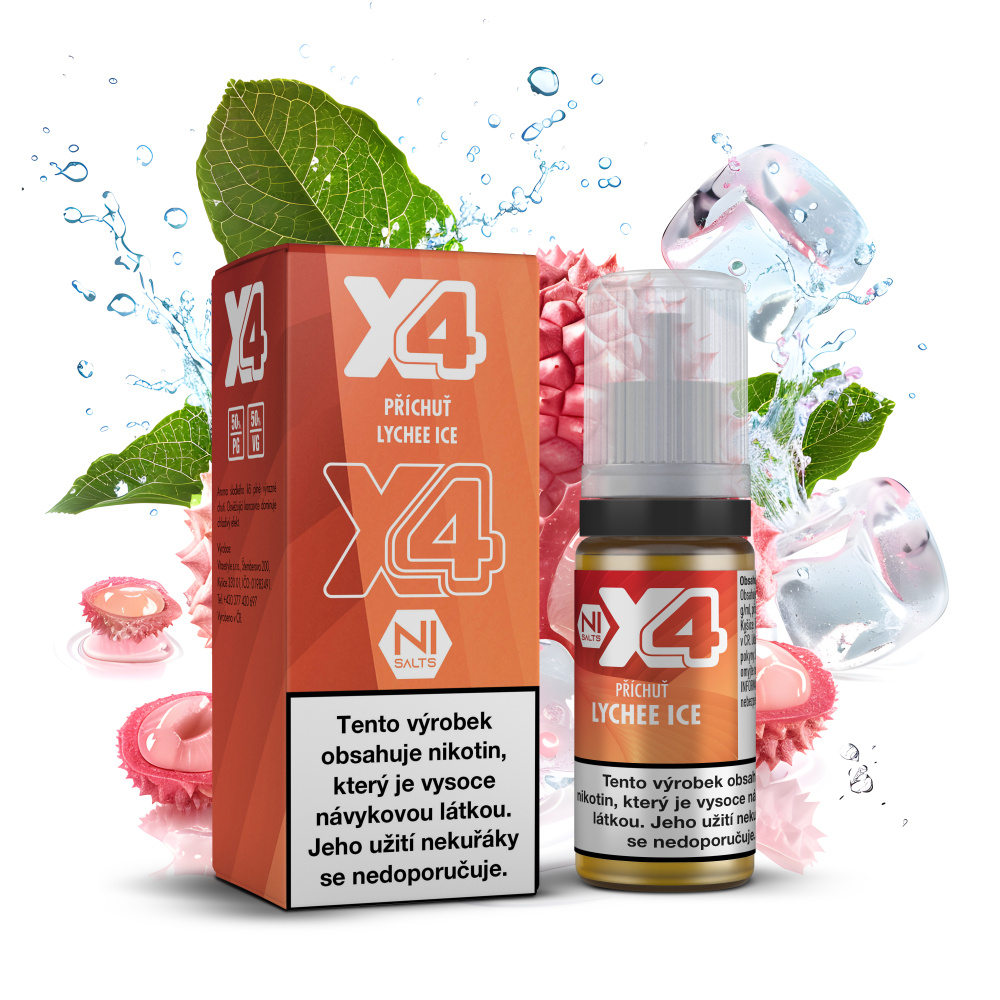 X4 Bar Juice - Lychee Ice 10ML - 10MG X4 Bar Juice - Lychee Ice 10ML - 10MG