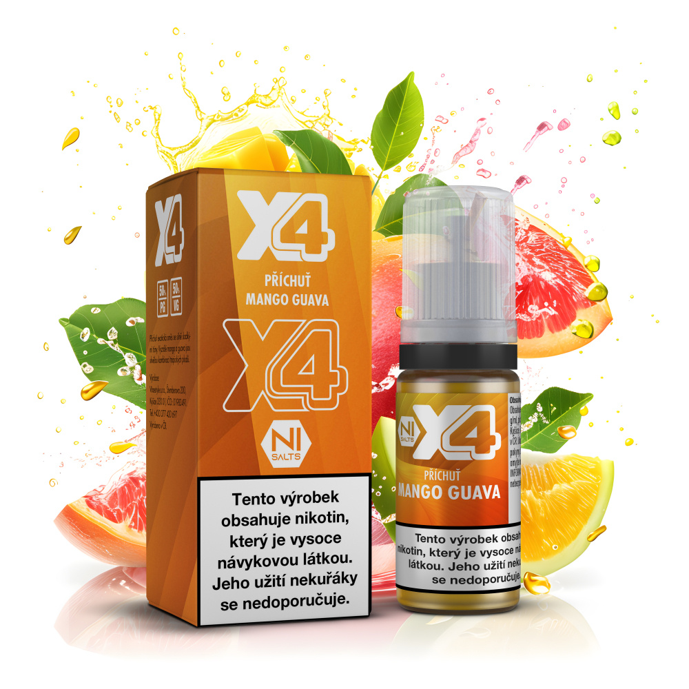 X4 Bar Juice - Mango Guava 10ML - 20MG X4 Bar Juice - Mango Guava 10ML - 20MG