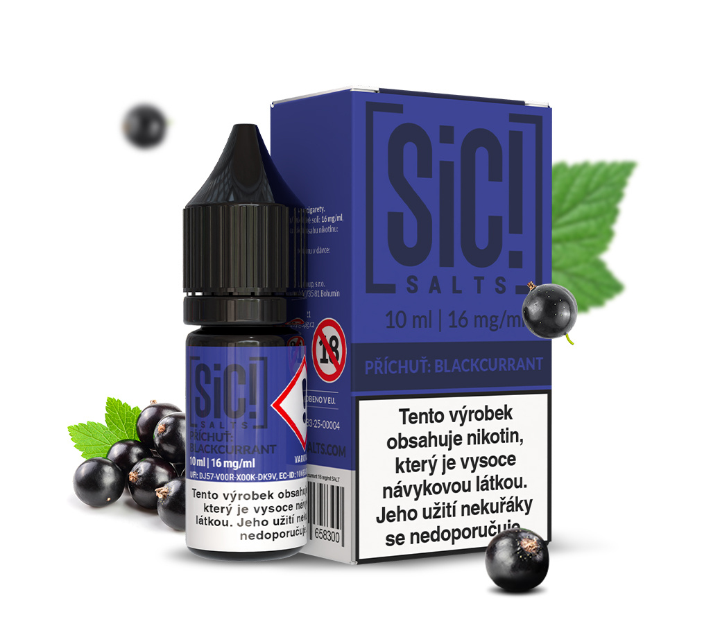 SIC! Salts - Blackcurrant 10ML - 16MG SIC! Salts - Blackcurrant 10ML - 16MG