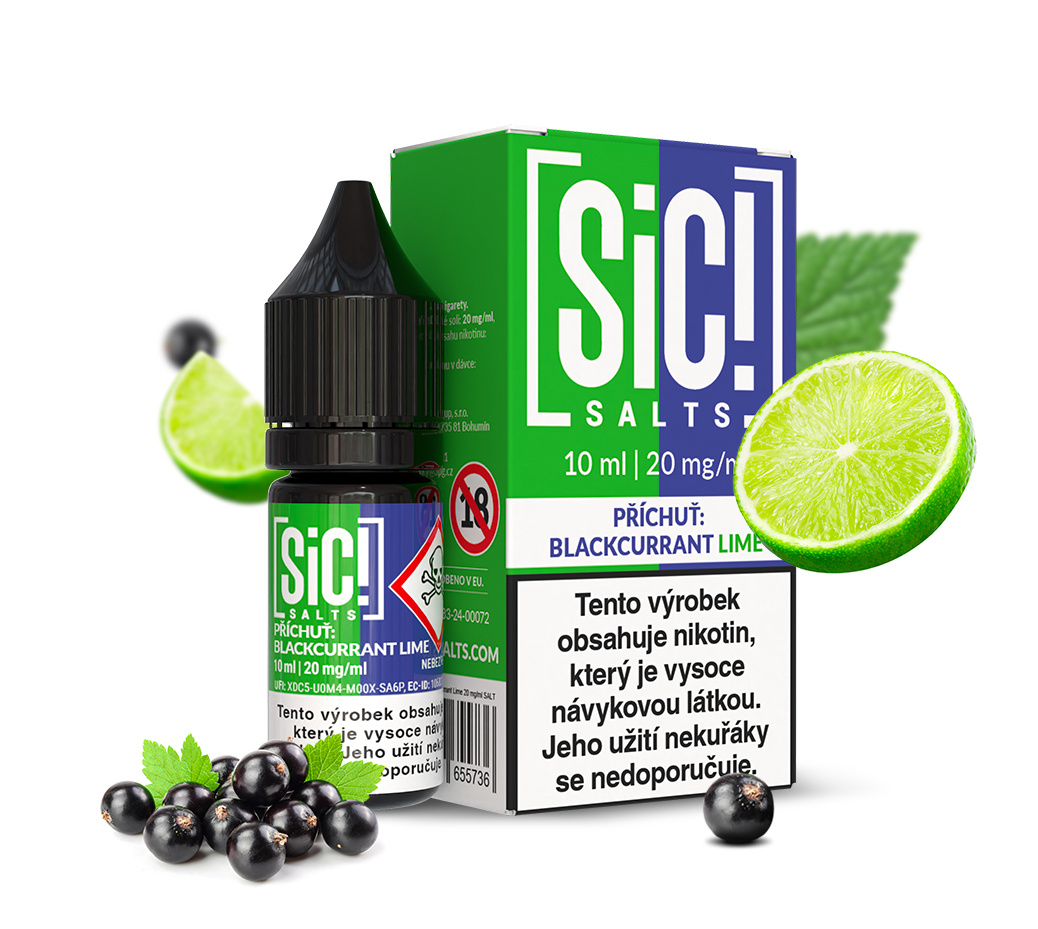 SIC! Salts - Blackcurrant Lime 10ML - 20MG SIC! Salts - Blackcurrant Lime 10ML - 20MG