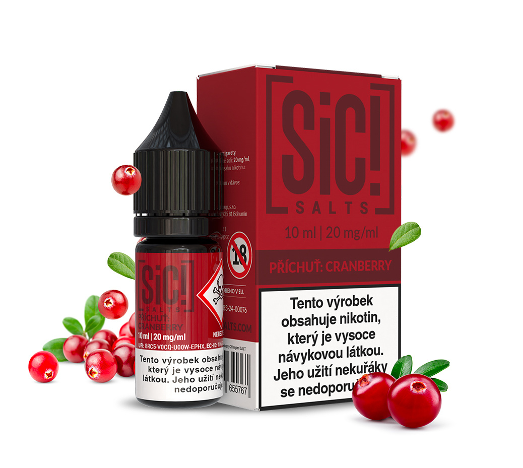 SIC! Salts - Cranberry 10ML - 20MG SIC! Salts - Cranberry 10ML - 20MG