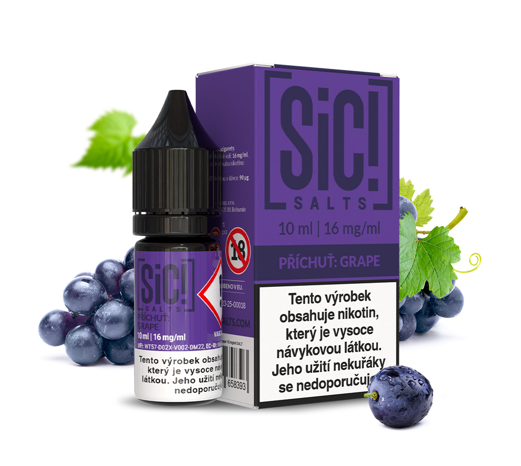SIC! Salts - Grape 10ML - 16MG SIC! Salts - Grape 10ML - 16MG