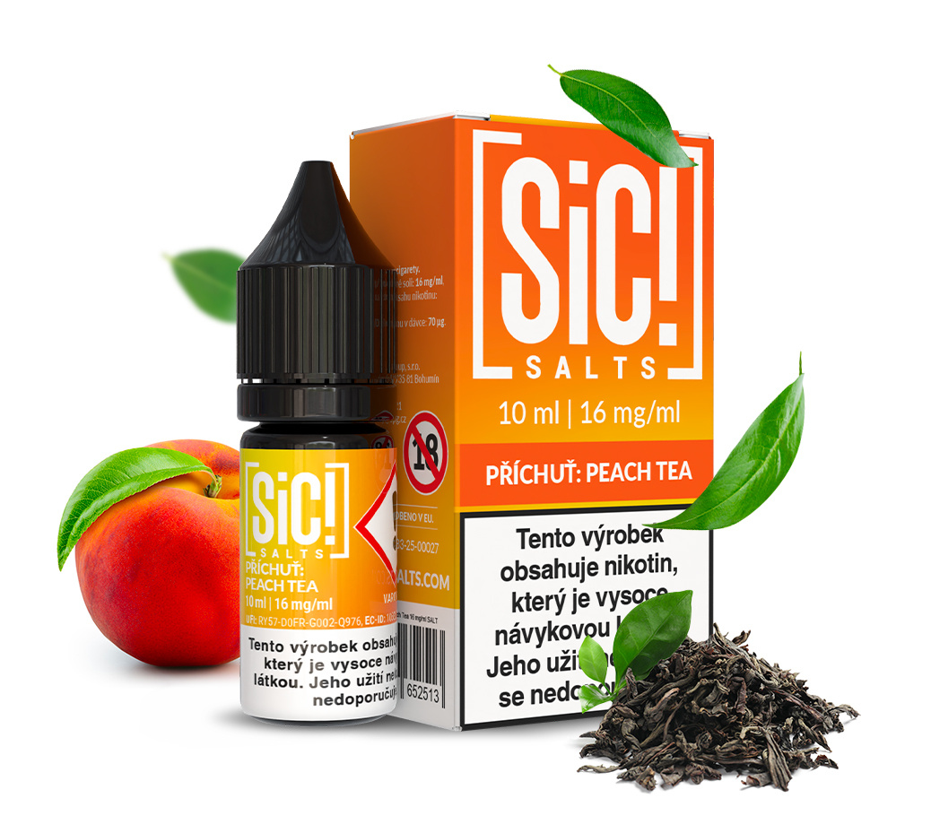 SIC! Salts - Peach Tea 10ML - 16MG SIC! Salts - Peach Tea 10ML - 16MG