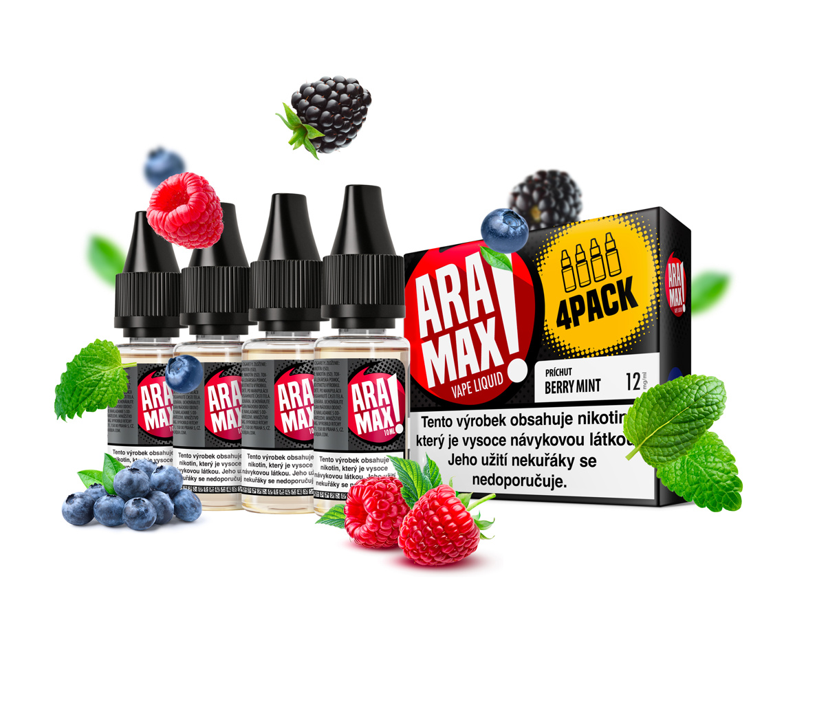Aramax - Berry Mint 4X10ML - 18MG Aramax - Berry Mint 4X10ML - 18MG