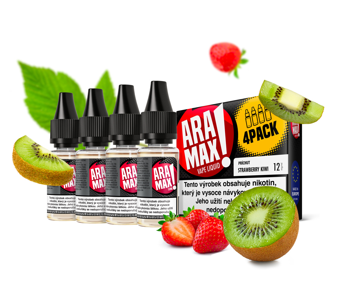 Aramax - Strawberry Kiwi 4X10ML - 18MG Aramax - Strawberry Kiwi 4X10ML - 18MG