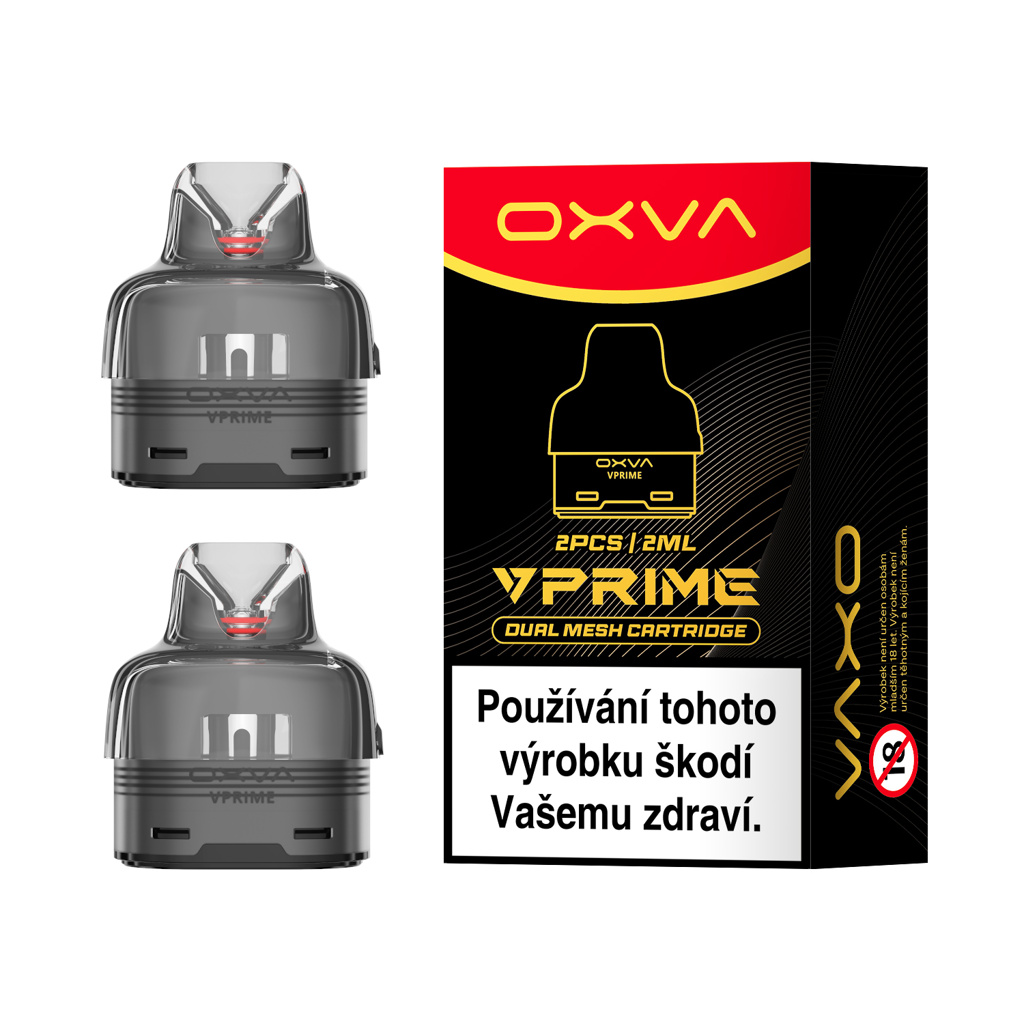 OXVA Vprime Dual Mesh 2ML 0,6 Ω náhradní cartridge 2KS OXVA Vprime Dual Mesh 2ML 0,6 Ω náhradní cartridge 2KS