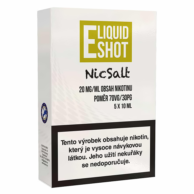 E-Liquid Shot Salt Booster 70VG/30PG 5×10ML - 20MG E-Liquid Shot Salt Booster 70VG/30PG 5×10ML - 20MG
