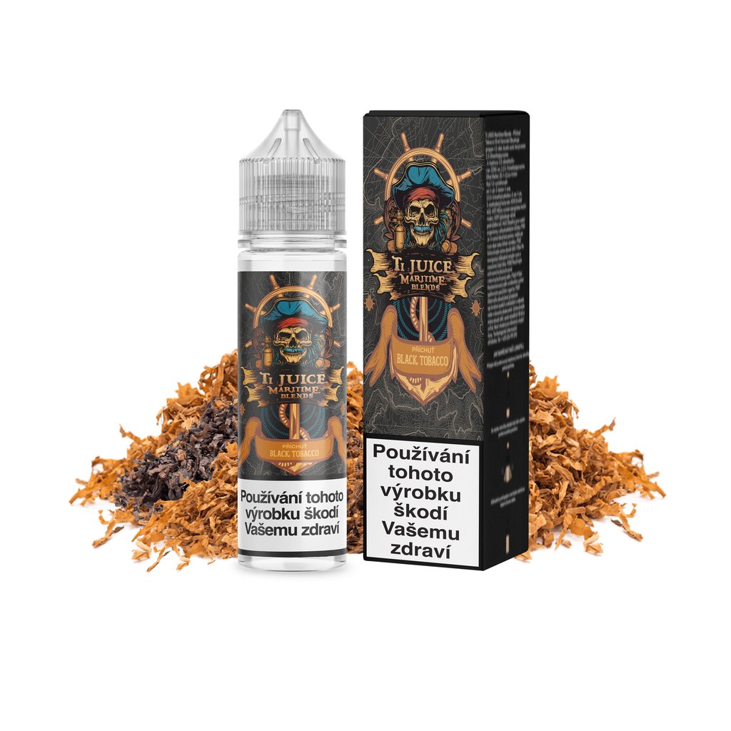 Příchuť Maritime Blends S&V - Black Tobacco 10ml Příchuť Maritime Blends S&V - Black Tobacco 10ml