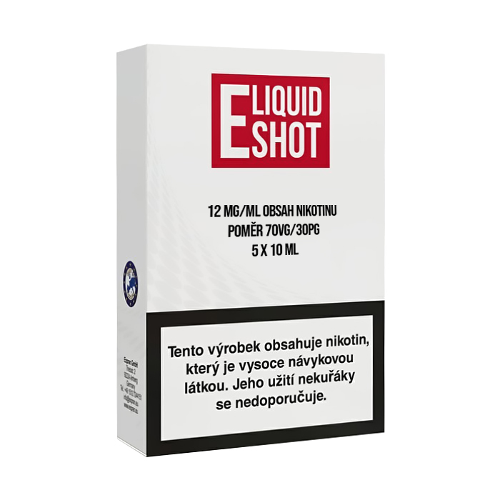 E-Liquid Shot Booster 70VG/30PG 5×10ML - 12MG E-Liquid Shot Booster 70VG/30PG 5×10ML - 12MG