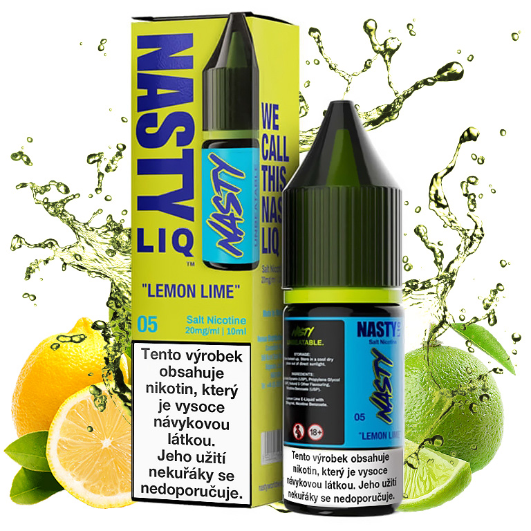 Nasty LIQ Salt - Lemon Lime 10ML - 20MG Nasty LIQ Salt - Lemon Lime 10ML - 20MG