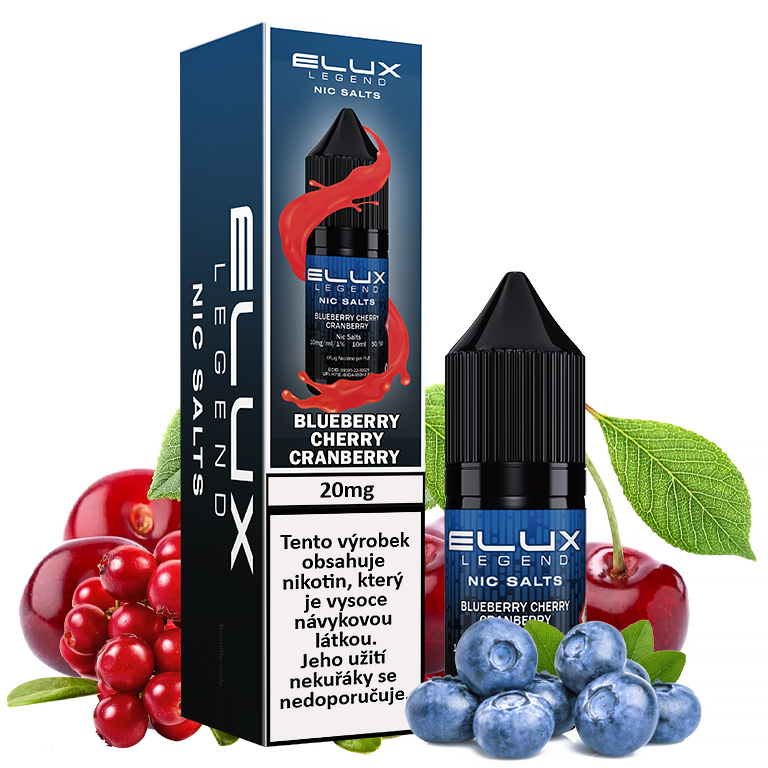ELUX Legend Salt - Blueberry Cherry Cranberry 10ML - 20MG ELUX Legend Salt - Blueberry Cherry Cranberry 10ML - 20MG