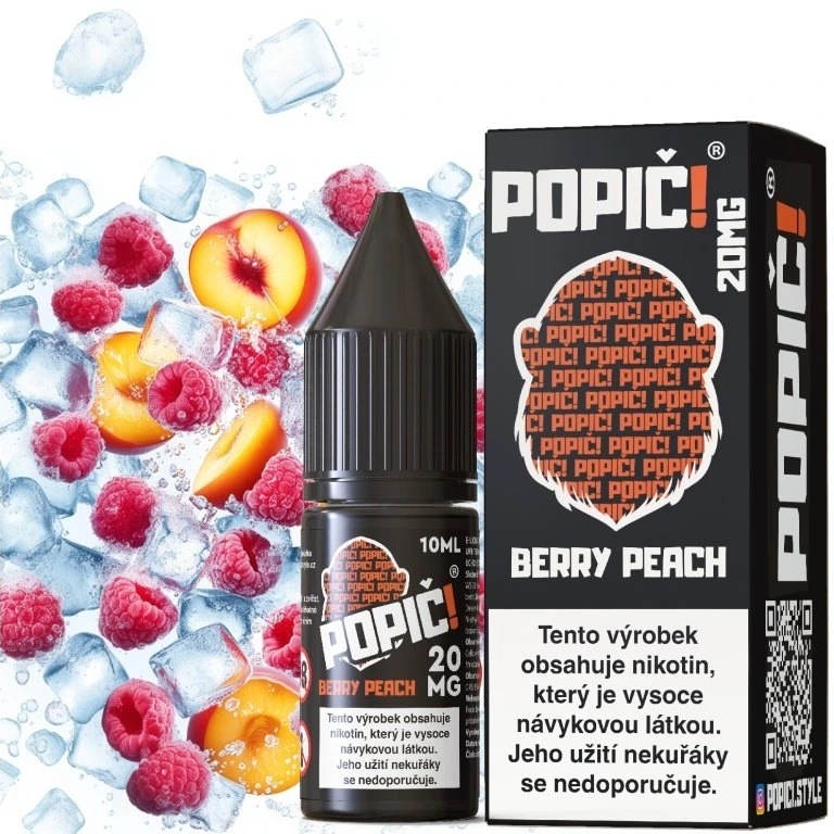 POPIC! Salt - Berry Peach 10ML - 20MG POPIC! Salt - Berry Peach 10ML - 20MG