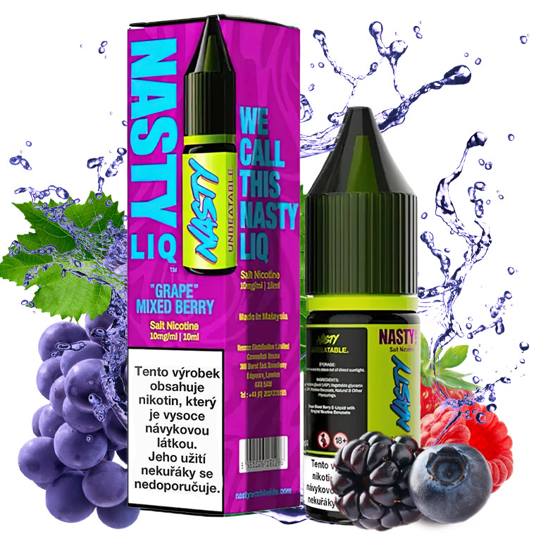 Nasty LIQ Salt - Grape Mixed Berry 10ML - 20MG Nasty LIQ Salt - Grape Mixed Berry 10ML - 20MG