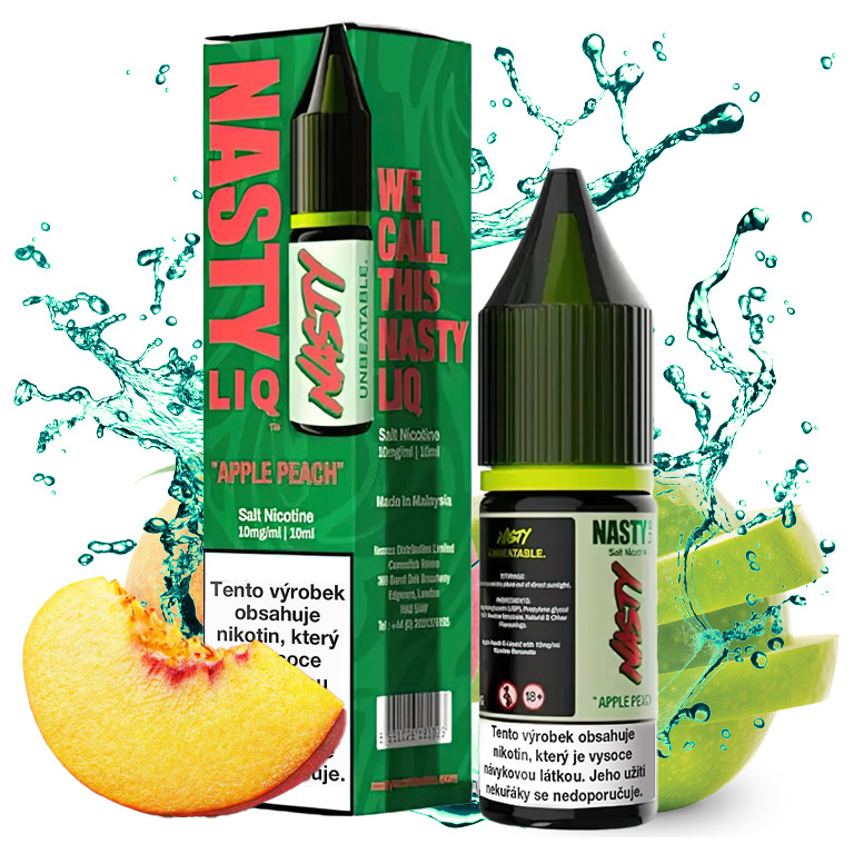 Nasty LIQ Salt - Apple Peach 10ML - 10MG Nasty LIQ Salt - Apple Peach 10ML - 10MG
