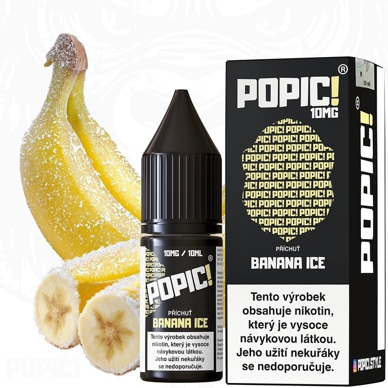 POPIC! Salt - Banana Ice 10ML - 10MG POPIC! Salt - Banana Ice 10ML - 10MG