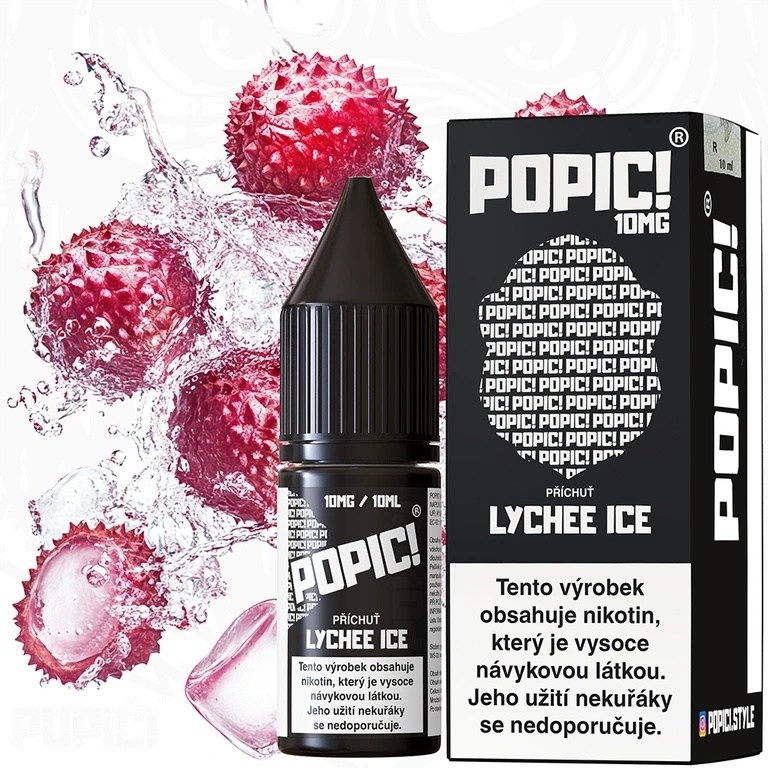POPIC! Salt - Lychee Ice 10ML - 10MG POPIC! Salt - Lychee Ice 10ML - 10MG