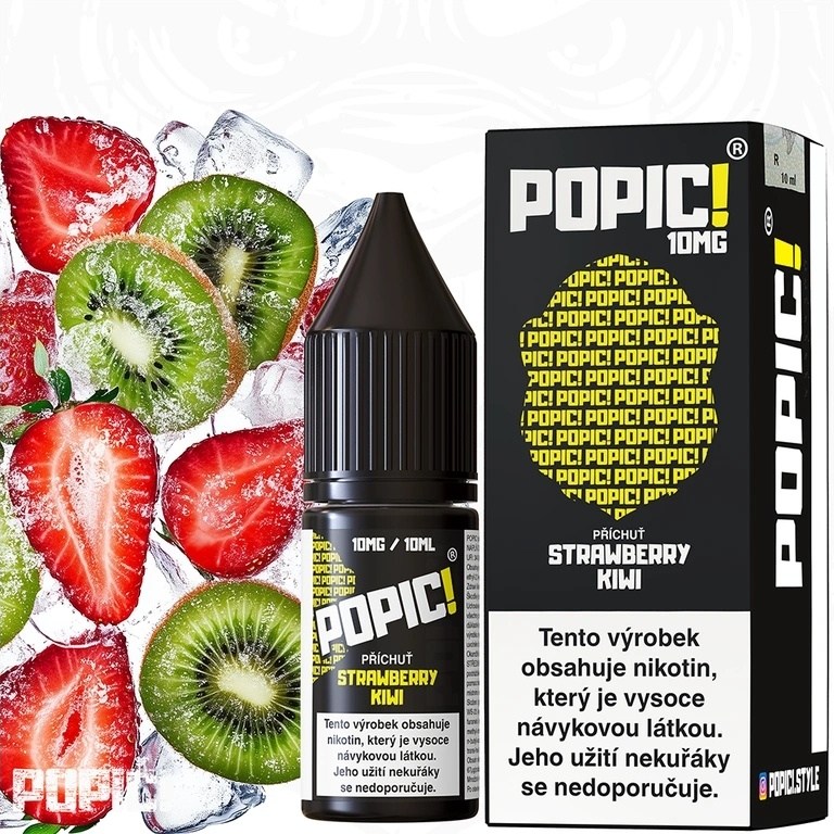 POPIC! Salt - Strawberry Kiwi 10ML - 10MG POPIC! Salt - Strawberry Kiwi 10ML - 10MG