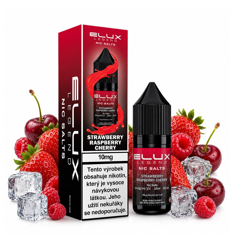 ELUX Legend Salt - Strawberry Raspberry Cherry 10ML - 10MG ELUX Legend Salt - Strawberry Raspberry Cherry 10ML - 10MG