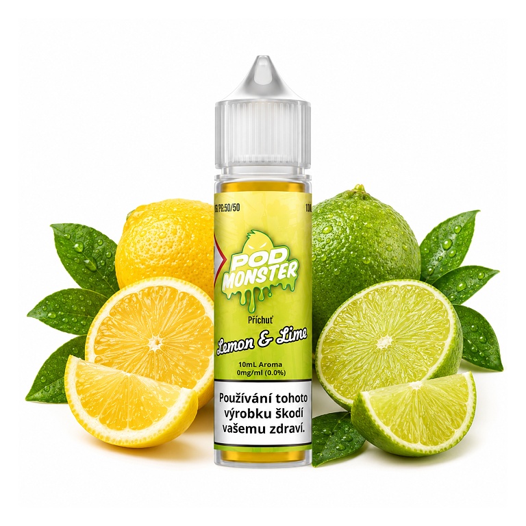 Příchuť POD Monster S&V - Lemon & Lime 10ML Příchuť POD Monster S&V - Lemon & Lime 10ML