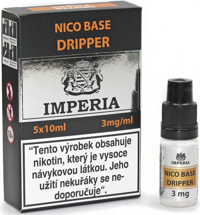 Imperia Dripper Báze 70VG/30PG 5×10ML - 3MG Imperia Dripper Báze 70VG/30PG 5×10ML - 3MG