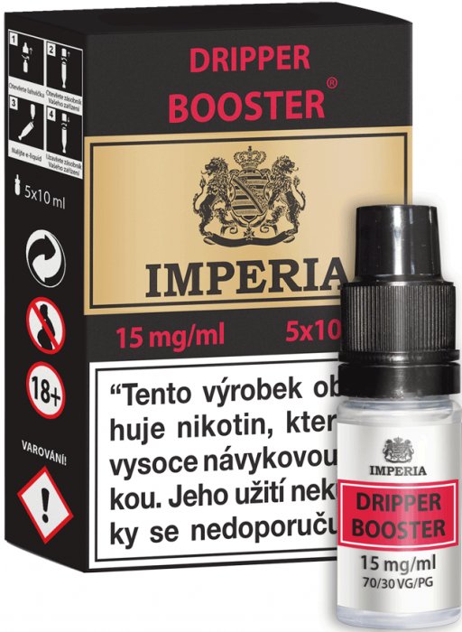 Imperia Dripper Booster 70VG/30PG 5×10ML - 15MG Imperia Dripper Booster 70VG/30PG 5×10ML - 15MG