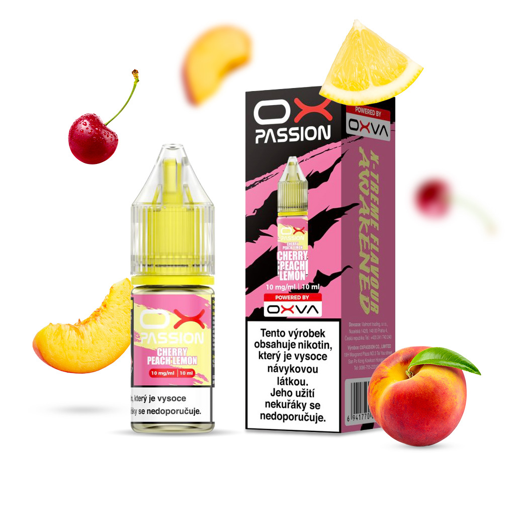 OXVA OX PASSION Salt - Cherry Peach Lemon 10ML - 10MG OXVA OX PASSION Salt - Cherry Peach Lemon 10ML - 10MG