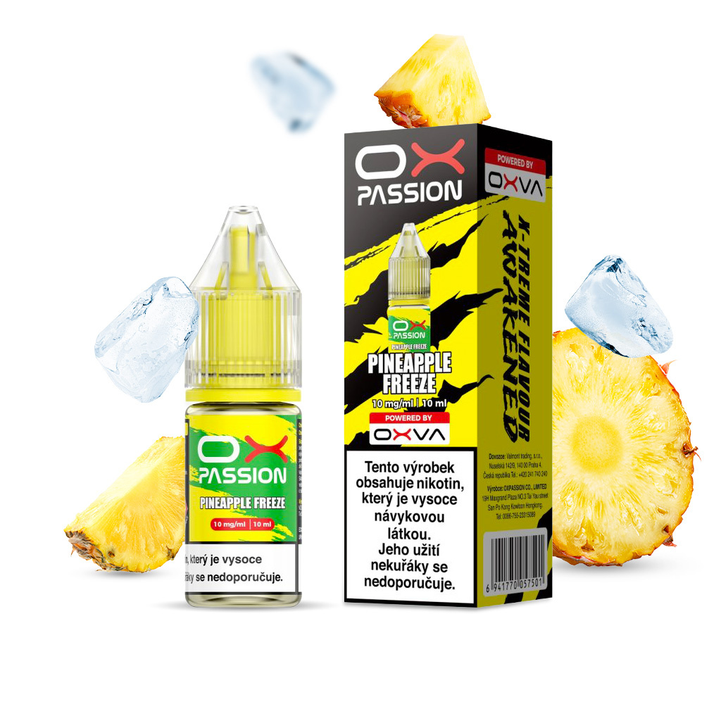 OXVA OX PASSION Salt - Pineapple Freeze 10ML - 10MG OXVA OX PASSION Salt - Pineapple Freeze 10ML - 10MG