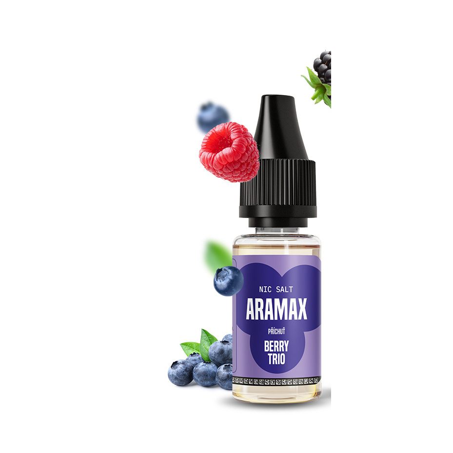 Aramax Salt - Berry Trio 10ML - 10MG – lahvička Aramax Salt - Berry Trio 10ML - 10MG