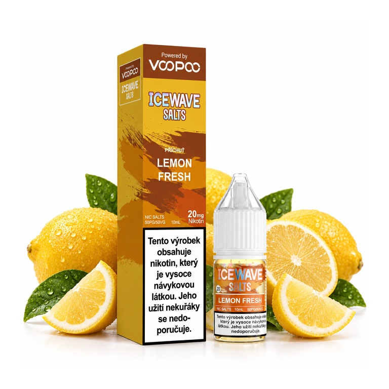 VooPoo ICEWAVE Salts - Lemon Fresh 10ML - 20MG VooPoo ICEWAVE Salts - Lemon Fresh 10ML - 20MG