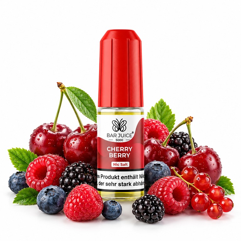 BAR Juice 5000 Salt - Cherry Berry 10ML - 10MG BAR Juice 5000 Salt - Cherry Berry 10ML - 10MG
